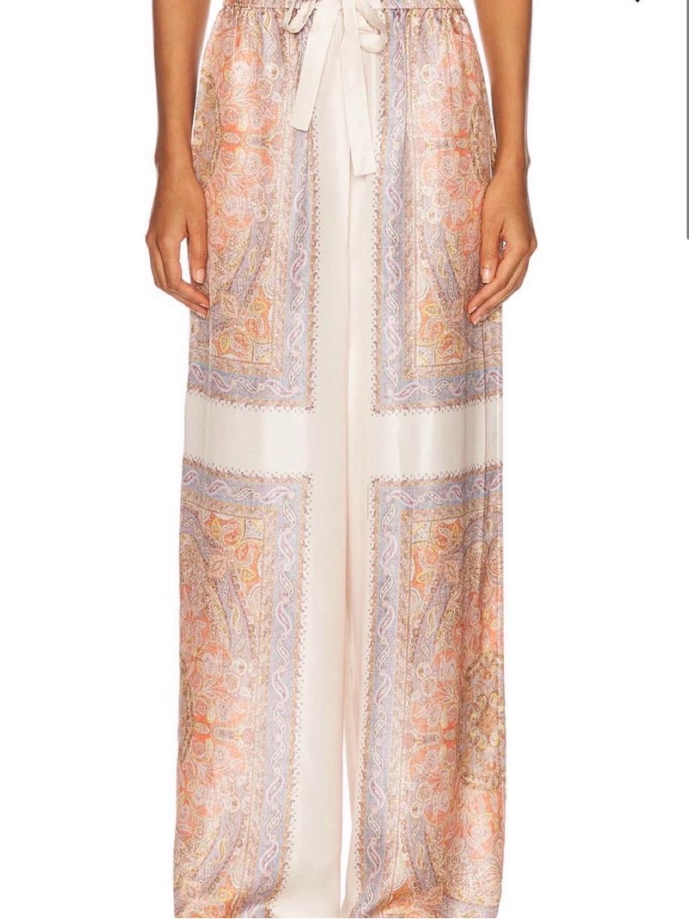 Zimmermann Illustration pants with paisley.